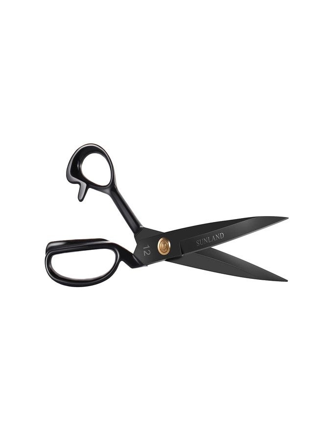 SUNLAND Professional Tailor Scissors Heavy Duty Tailor Shears for Costume Designer Dressmaker Sewing Fabric Black - Image 2