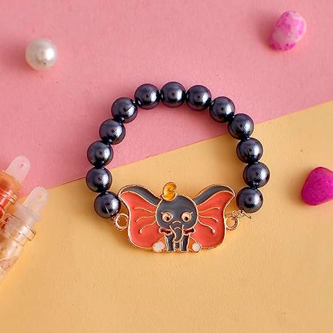 rayihni Colorful Dumbo Motif Beaded Kids Rakhi - Image 3