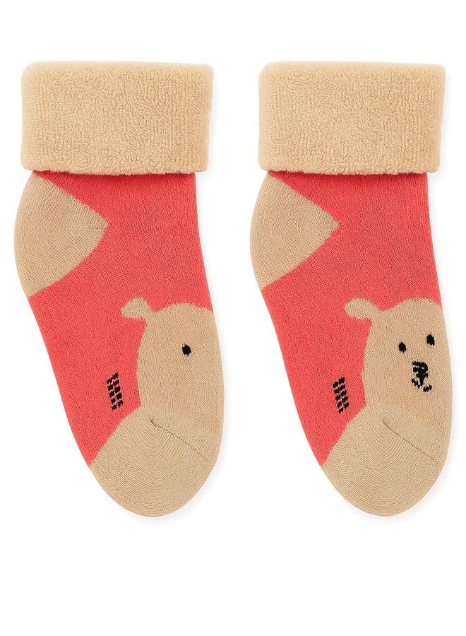 CUTEABLY جوارب أطفال لطيفة، من 0 إلى 12 شهرًا، مصنوعة من مزيج القطن، بتصميم طبعة حيوانية، جوارب شتوية دافئة، متعددة الألوان (IN، العمر، 6 أشهر، 12 شهرًا، 4، متعدد الألوان) - Image 5