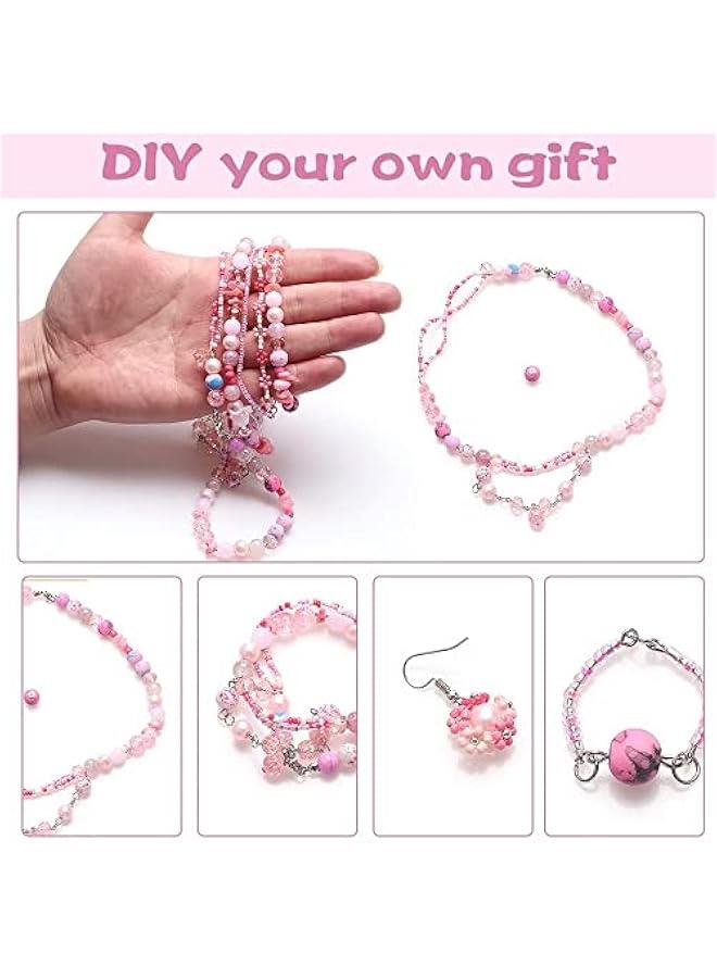 FYLX 200 of 8mm Crackle Gl Beads in 10 Styles for Bracelet Making and DIY Crafts - Image 5