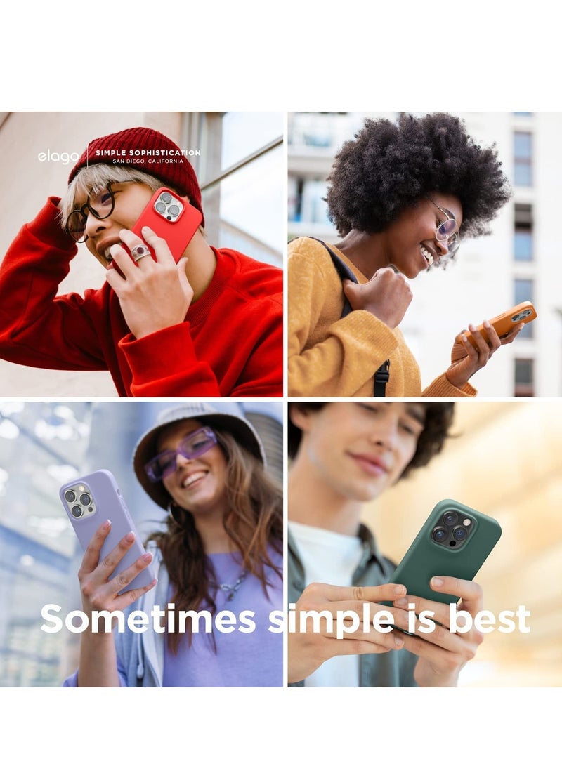 ELTRAZONE Liquid Silicone Case Compatible with iPhone 14 Pro MAX Case (6.7"), Premium Silicone, Full Protection - 4 Layer Shockproof Case, Soft Anti-Scratch Microfiber Lining (Red - Image 2