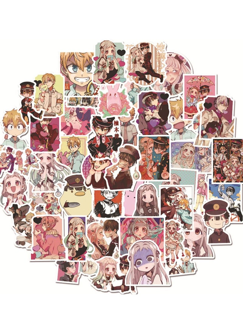 General 50-Piece Toilet-bound Hanako-kun Cute Vinyl Waterproof Sticker 
