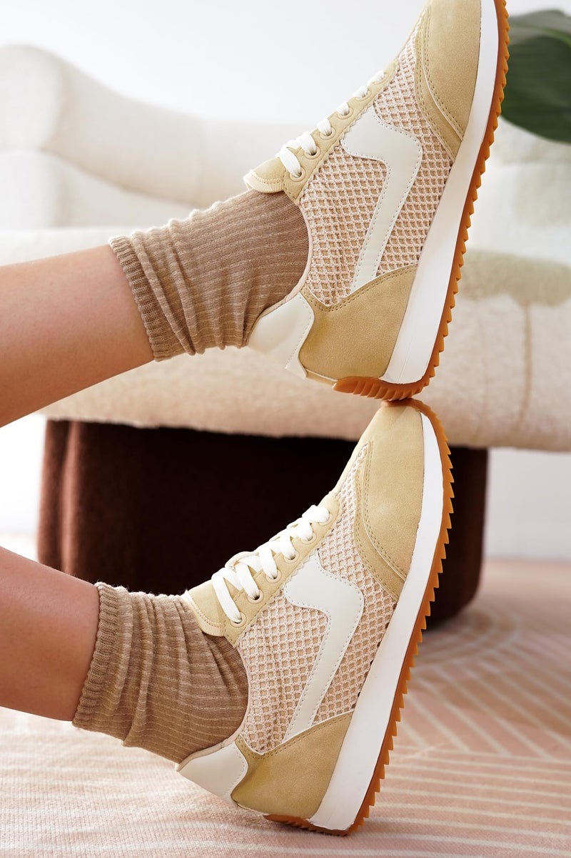 Project Cloud Fashion Sneakers for Women 2026 â€“ Lightweight Lace-Up Shoes for Women with Memory Foam Insoles â€“ Trendy Womens Shoes â€“ Non-Slip, Comfortable Womens Sneakers (Madison, Taupe,11) - Image 2