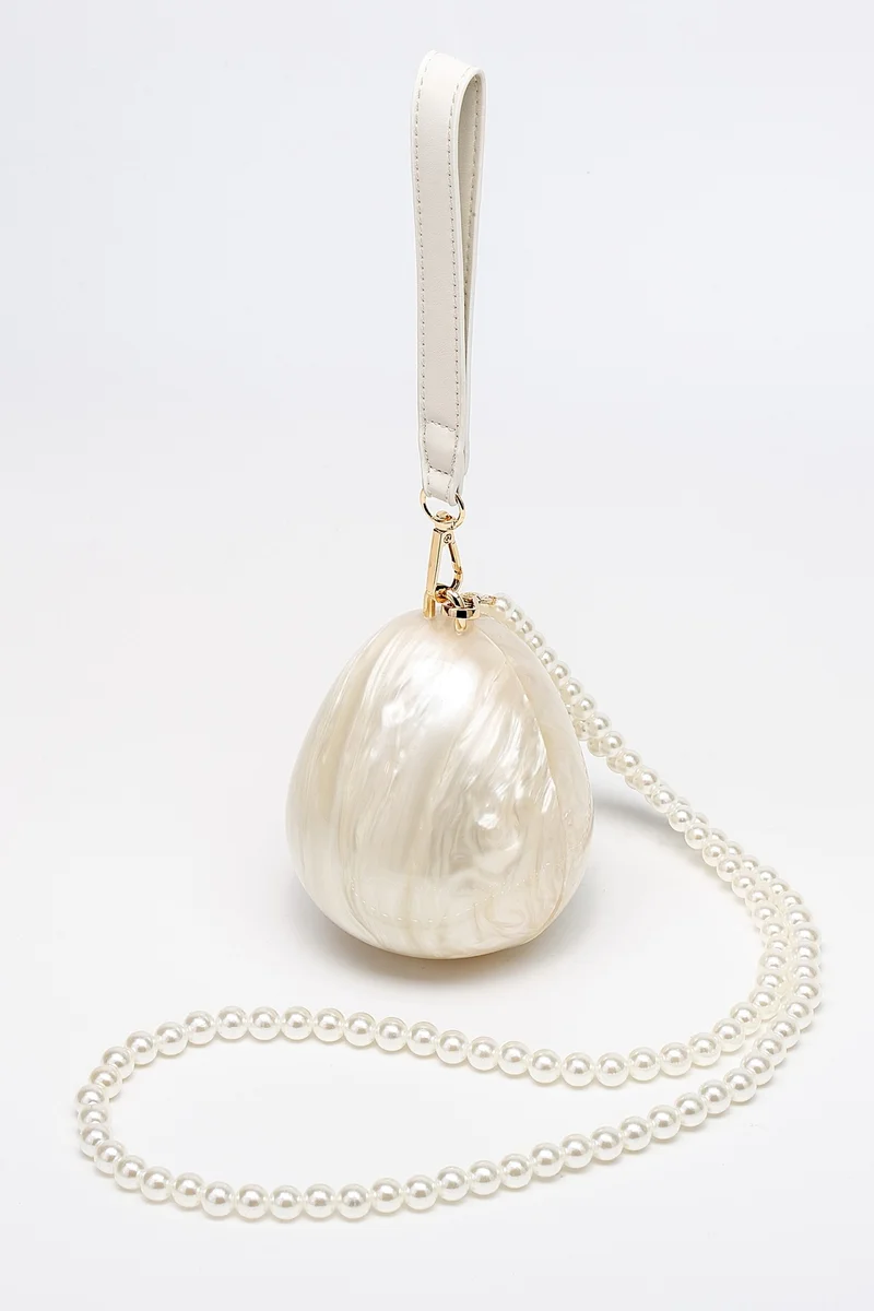 Pearl Strap Egg Bag