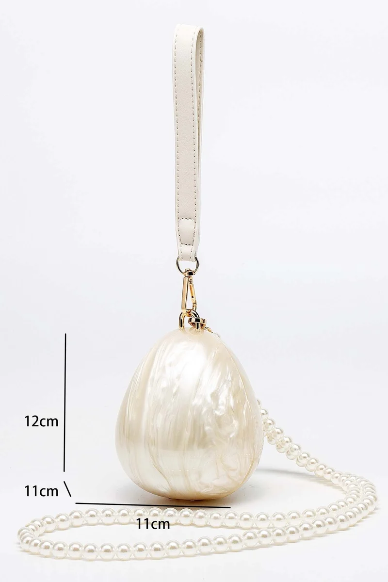 Sunfere  Pearl Strap Egg Bag for Women | Best Price UAE