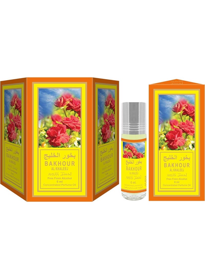 Bakhour Al Khaleej Concentrated Perfume 6ml 6 pcs