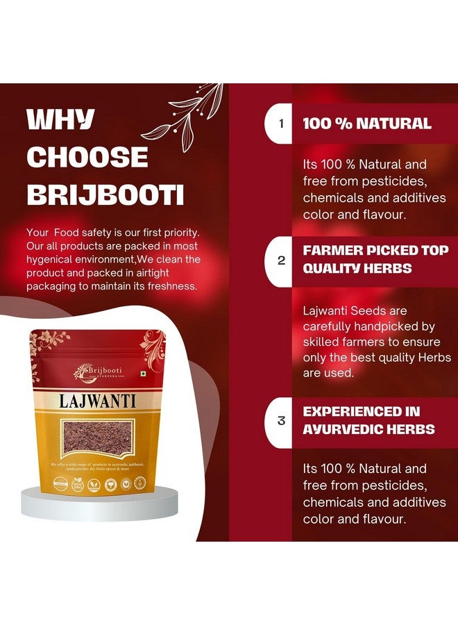 BrijBooti بذور بريجبوتي لجووانتي (100 غرام) - تشوي موي ميموزا بوديكا | نبات حساس | لجلجالو بيج | لجووانتي - Image 5