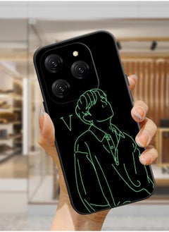 Protective Shockproof Case Cover For TECNO Spark 20 Pro BTS V music art design Drawing