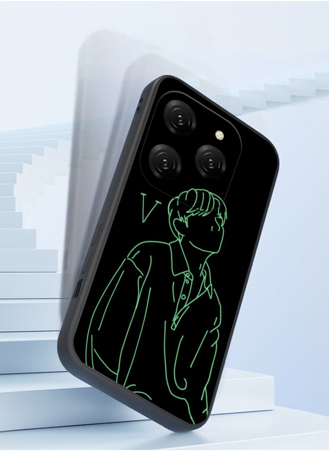 Generic - Protective Shockproof Case Cover For TECNO Spark 20 Pro BTS V music art design Drawing - Image 1
