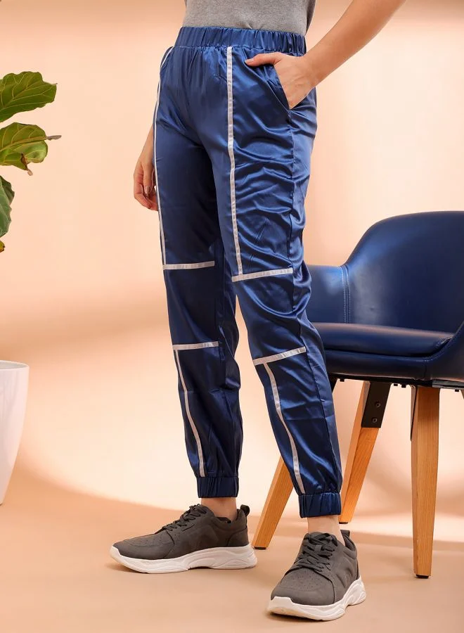 مرفوعة Women Regular Fit Solid High-Rise Joggers