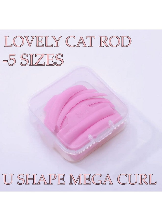 ICONSIAM Lash Lift Shields U Curl Eyelash Perm Rod 5 Size Lash Lifting Pad Glue Free On Eyelid Soft Silicone Lamination Rollers Lift Up Eyelash Curl Like Eyelash Extension Look For Sensitive Skin - Image 3