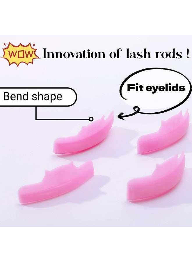 ICONSIAM Lash Lift Shields U Curl Eyelash Perm Rod 5 Size Lash Lifting Pad Glue Free On Eyelid Soft Silicone Lamination Rollers Lift Up Eyelash Curl Like Eyelash Extension Look For Sensitive Skin - Image 4