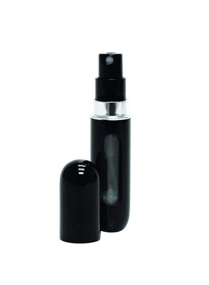 ORiTi Refillable Perfume Atomizer Bottle for Travel Spray Scent Pump Case- 1 Piece- Black - Image 3