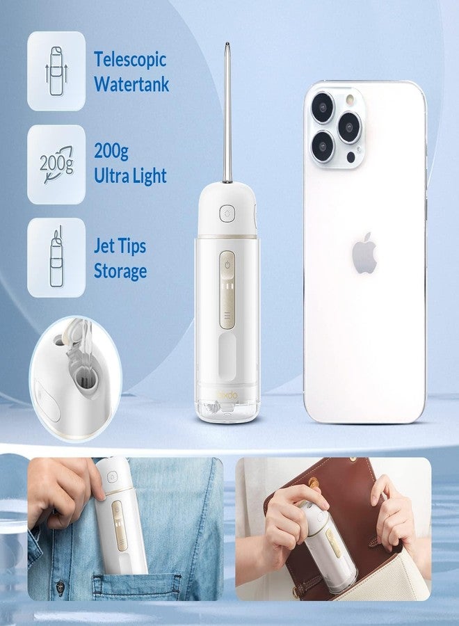 bixdo Water Flosser Travel Size - Portable Water Flosser Cordless for Teeth Gums Braces Cleaning, Oral Irrigator with 3 Modes, IPX7, Low Noise for Adult Kids, Mini Travel Essentials, A30 Pro Purple - Image 4