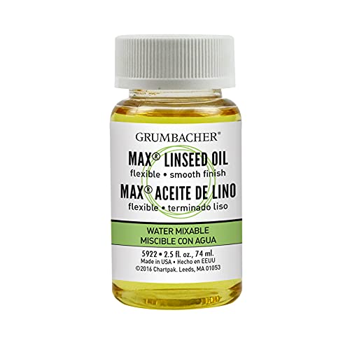 Grumbacher Linseed Oil Medium for MAX Water-Mixable Oil Paints, 2-1/2 Oz. Jar, #5922 - Image 3