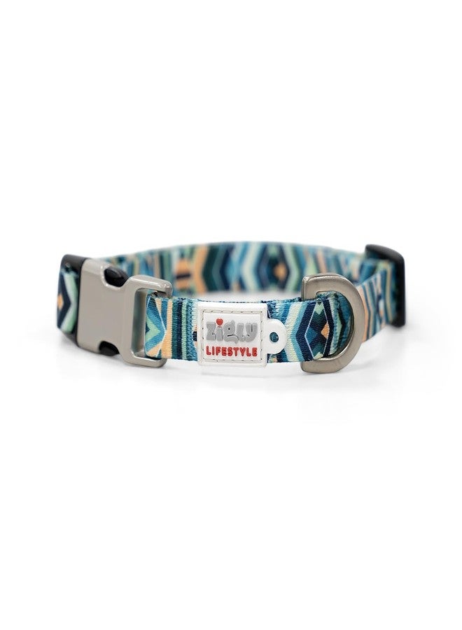 Zigly Tropical Tide Adjustable Dog Collar - Large | Durable Polyester | Secure Metal D-Ring | Ideal for Daily Use - Image 4