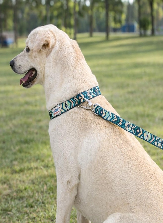 Zigly Tropical Tide Adjustable Dog Collar - Large | Durable Polyester | Secure Metal D-Ring | Ideal for Daily Use - Image 5