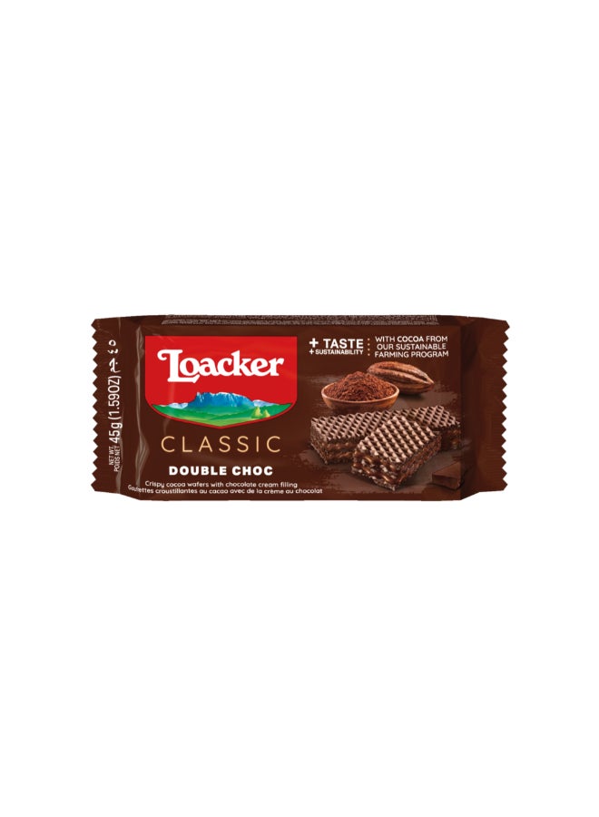 Loacker Gardena Double Chocolate 45gm - Image 1