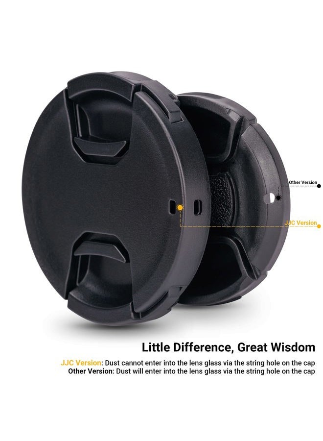 JJC 2-Pack 86mm Center Pinch Front Lens Cap Cover with Elastic Lens Cap Keeper for Camera Lenses with 86mm Filter Thread from Sigma Tamron Canon Nikon Sony and More - Image 3