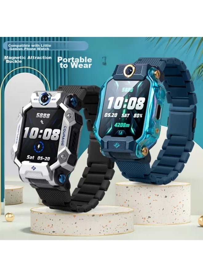 watchbond Watchband متوافق مع Xiaotiancail سوار الأطفال الذكي Z9، Z8/Z8A/Z7 مشبك مغناطيسي، Q2A/Z6 إصدار Peak، إصدار الشباب الذكي للطلاب Z5A/Z3/Z1 سلسلة موسعة Y03 - Image 2
