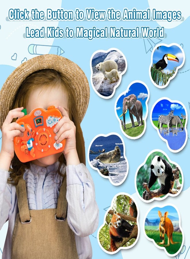 Divwa 18Pcs Kids Toy Camera Set, 3 Color 6 Animal Patterns Viewfinder Camera Bulk for Goodie Bags Fillers Stuffers Return Gifts for Kids Toddlers Birthday Party Favors Age 1-3 3-5 Years Pretend Play Props - Image 3