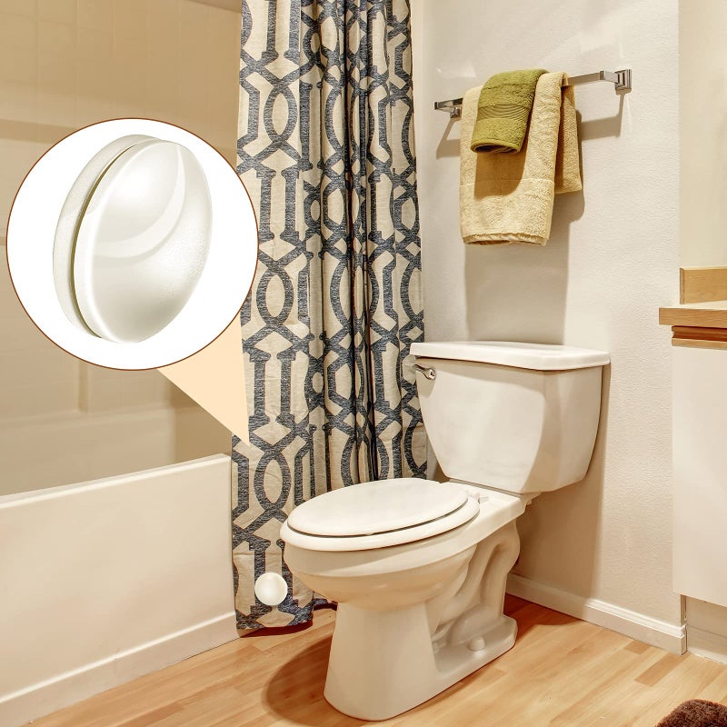 Jetec أوزان ستائر مغناطيسية، مغناطيسات ستائر دش ثقيلة مغطاة بالبلاستيك بدون خياطة، لتجنب التطاير، تعمل للستائر، مفرش الطاولة، العلم، بطانة الستائر الخارجية (بيج، 6 مجموعات) - Image 2