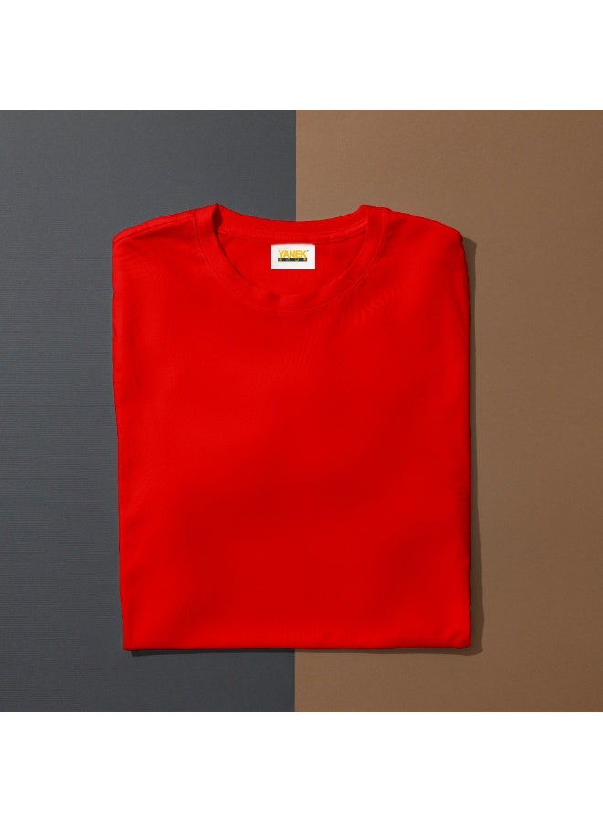 يانيك تيشيرت للكبار للجنسين بياقة دائرية – قطن 100%، ناعم ومريح للارتداء اليومي - Image 3