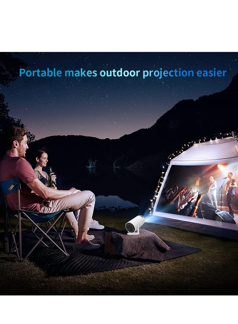 ELTRAZONE Mini Portable Automatic Keystone Correction Mini Portable Projector, Intelligent 4K 200 ANSI Projector with Dual WiFi 2.4G/5G, 180 Degree Rotation, Round Design (Without Built-in Android)  - Image 3