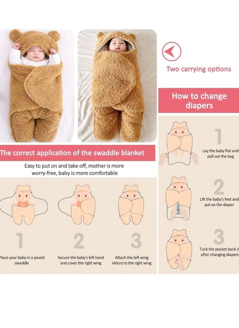 Autumn and winter baby sleeping bag split-legged swaddling blanket for newborns