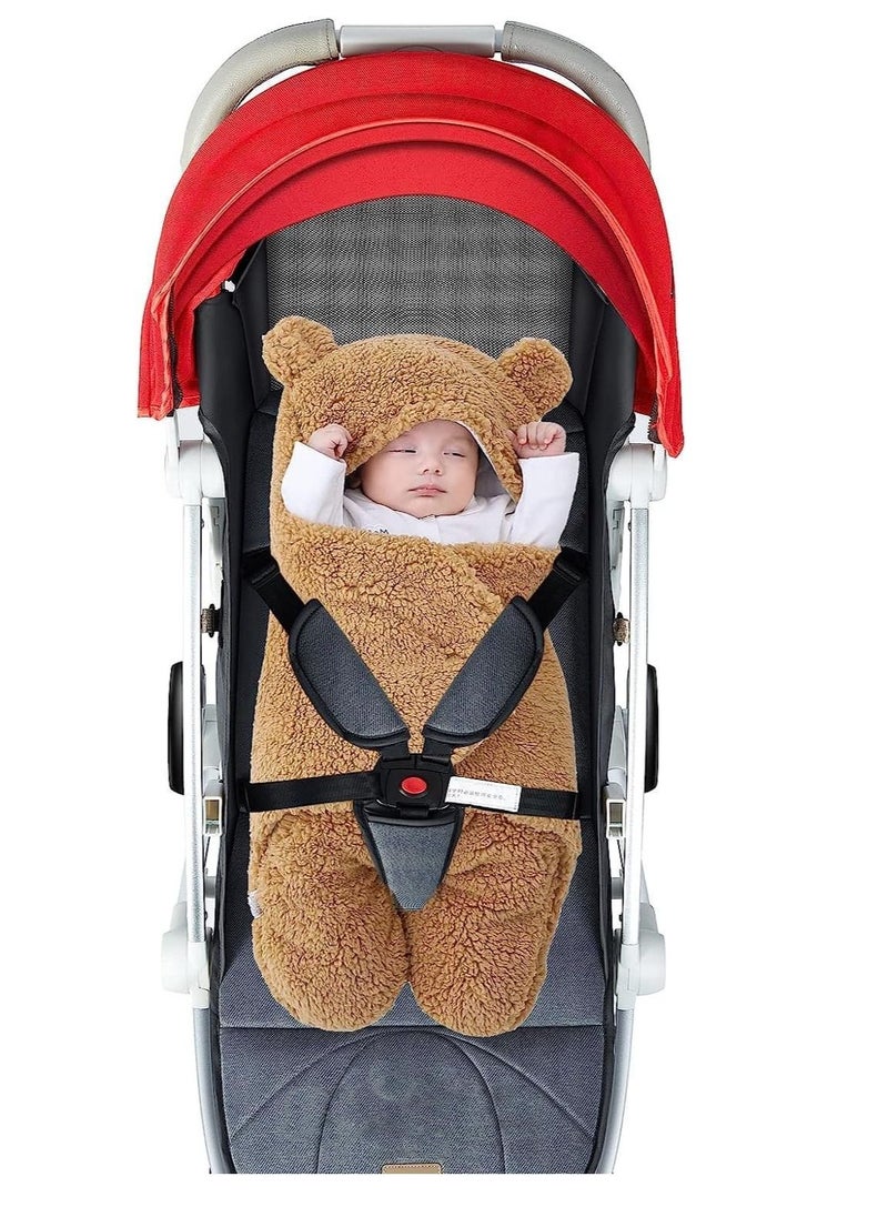 Autumn and winter baby sleeping bag split-legged swaddling blanket for newborns
