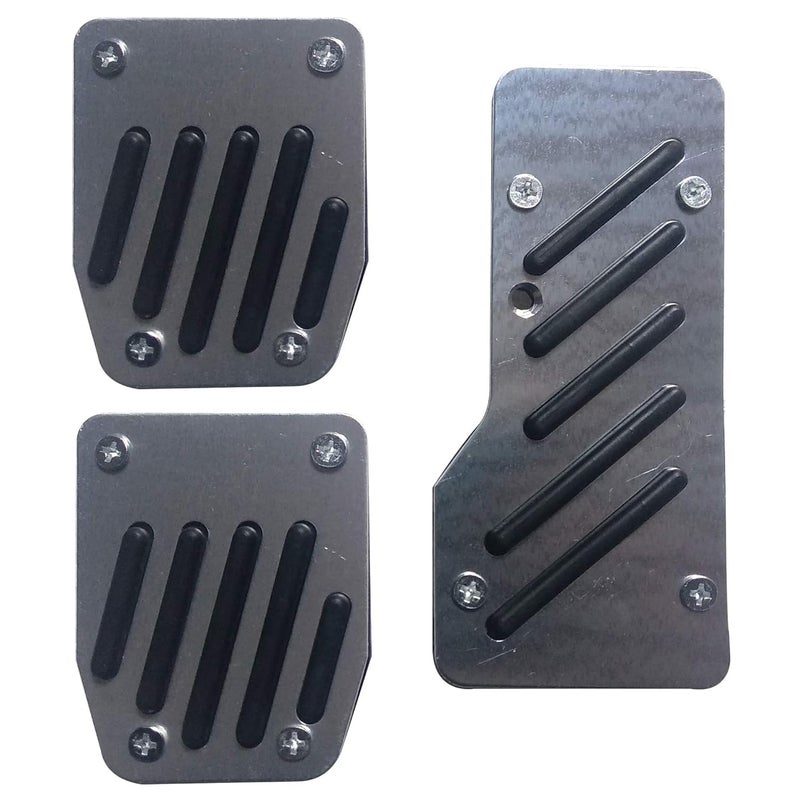 Oshotto مجموعة أغطية دواسات السيارة Oshotto 3 قطع غير قابلة للانزلاق CS-320 متوافقة مع تويوتا فورتشنر القديمة (أسود) - Image 3