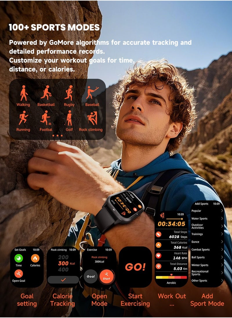 Cubot CUBOT U1 SMART WATCH ULTRA-LARGE SCREEN, LIGHTWEIGHT & STYLISH 1.93" Ultra-Thin Display | 100+ Sports Modes Comprehensive Health Monitoring | 10M Waterproof  - Image 5
