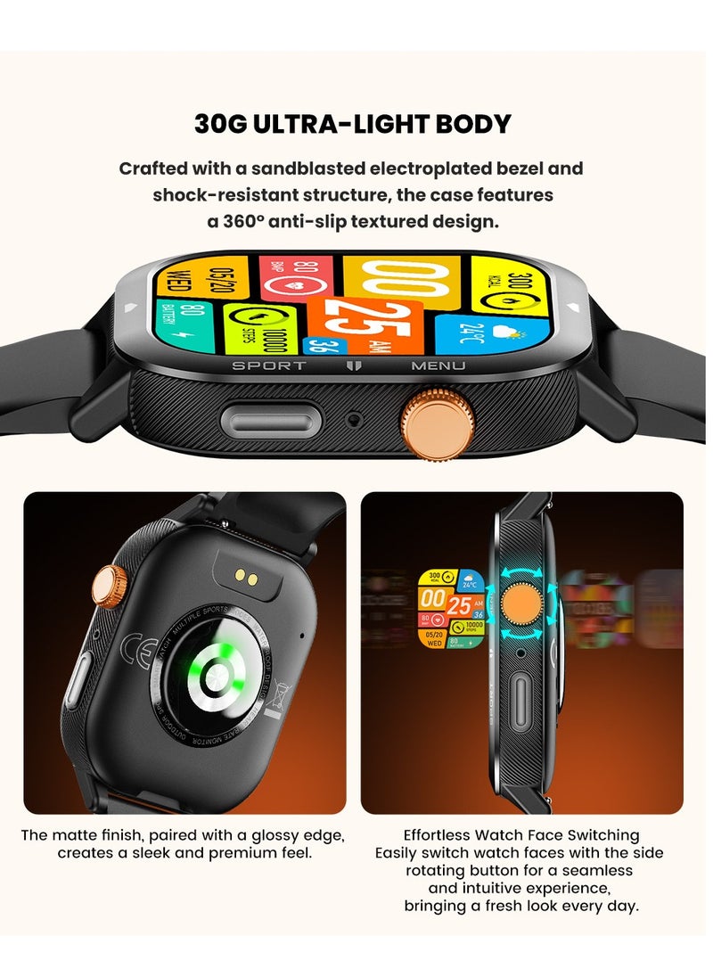Cubot CUBOT U1 SMART WATCH ULTRA-LARGE SCREEN, LIGHTWEIGHT & STYLISH 1.93" Ultra-Thin Display | 100+ Sports Modes Comprehensive Health Monitoring | 10M Waterproof  - Image 4