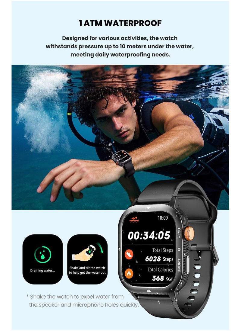 Cubot - CUBOT U1 SMART WATCH ULTRA-LARGE SCREEN, LIGHTWEIGHT & STYLISH 1.93" Ultra-Thin Display | 100+ Sports Modes Comprehensive Health Monitoring | 10M Waterproof - Image 1