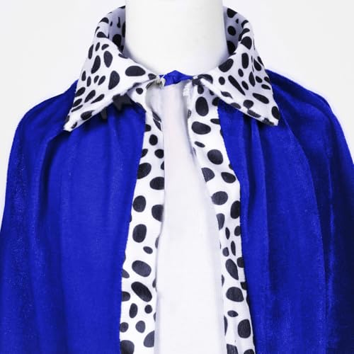 TOGROP King Costume for Kids Robe Crown Scepter Set Boys Royal Prince Cape Dress Up Cosplay Blue - Image 5