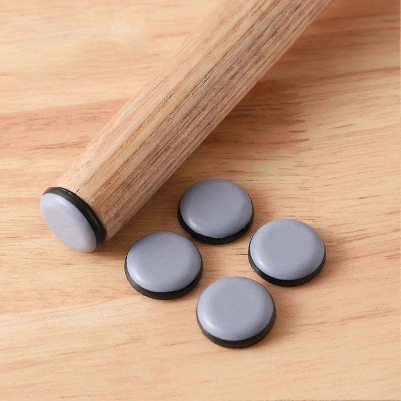 Floor Protection Pads, Grey, 4 Pack, Anti Scratch Chair Leg Protectors for Table, Multi Size, Easy to Install, Suitable for Home and Office (19mm) - Image 2