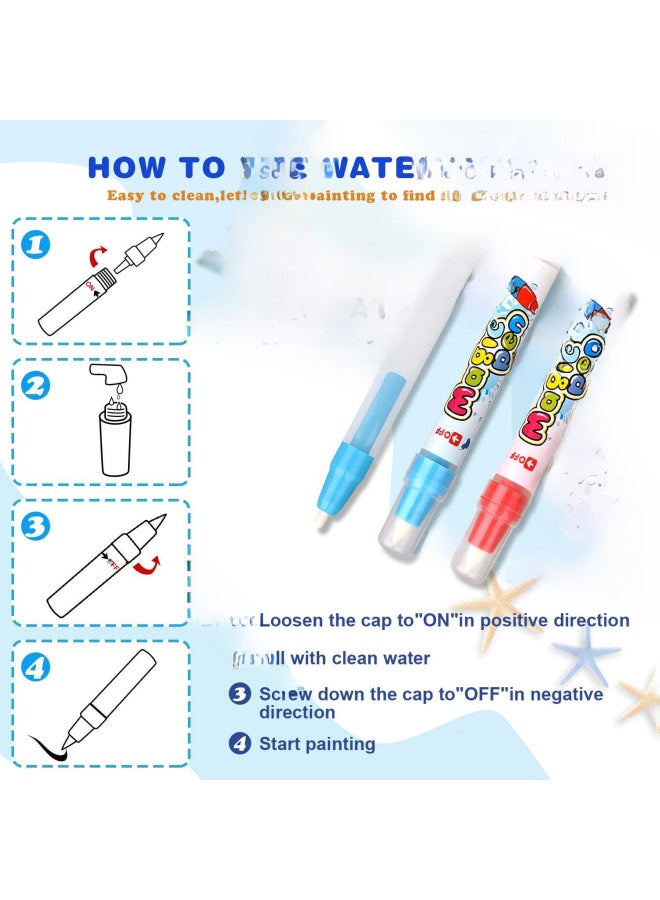 Water Canvas Educational Toy Magic Children's Canvas Oversized Drawing Pad Writing Pad Graffiti Children's Sketchpad-Color:Simple Bag - Image 4