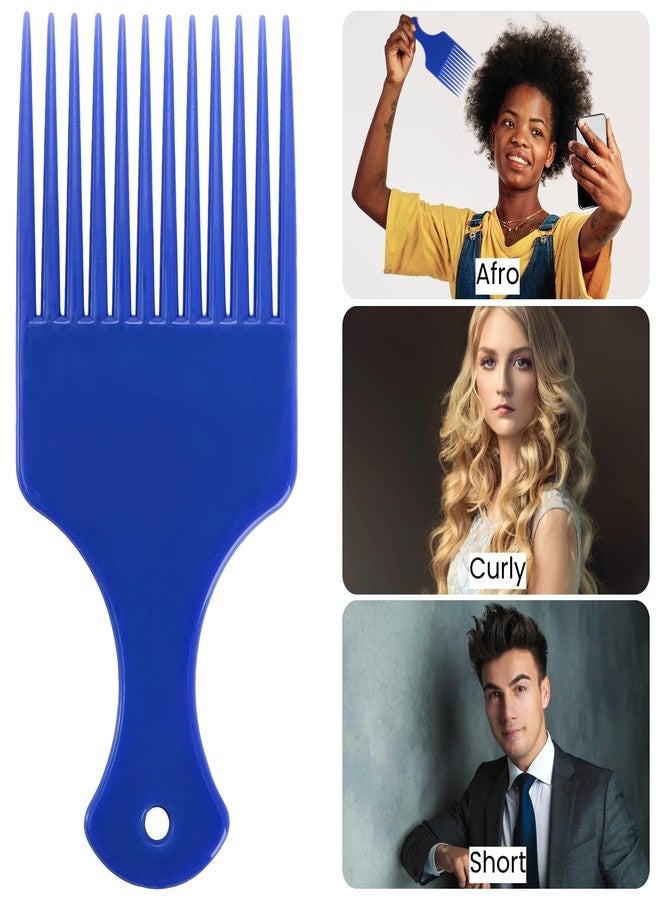 Nagpew 60 Pieces Hair Picks, 6.5 Inch Plastic Afro Curly Comb Bulk for Men Women, Lift Detangling Wide Tooth Barber Combs for Salon, Long, Thick, Natural Black Hair, Afro Twist Parting - Image 4