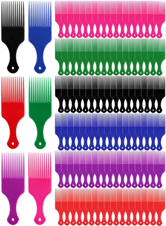 Nagpew 60 Pieces Hair Picks, 6.5 Inch Plastic Afro Curly Comb Bulk for Men Women, Lift Detangling Wide Tooth Barber Combs for Salon, Long, Thick, Natural Black Hair, Afro Twist Parting - Image 1