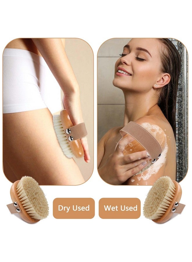 OWIIZI Dry Brushing Body Brush With Soft Vegan Bristles Antiskid Wooden Exfoliator Bath Scrubber For Wet Or Dry Exfoliatingbody Scrub Deep Cleanse - Image 4