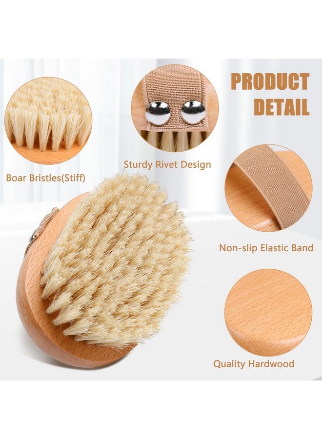 OWIIZI Dry Brushing Body Brush With Soft Vegan Bristles Antiskid Wooden Exfoliator Bath Scrubber For Wet Or Dry Exfoliatingbody Scrub Deep Cleanse - Image 3
