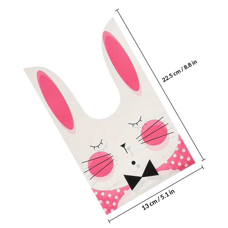 200pcs Adorable Cartoon Animal Pattern Candy Bag Multi-purpose Box Wrapping Bag Ear Design Bag - Image 2