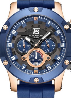T5 T5 Men's Chronograph Silicone strap Watch  - Image 3