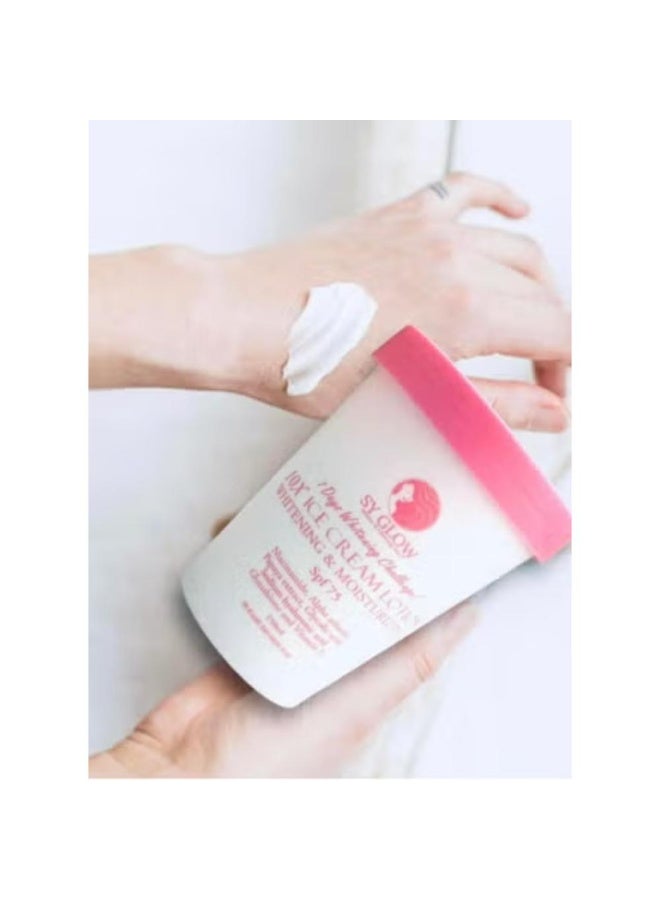 SY GLOW 10x Ice Cream Lotion SPF 75 for Body White & Moisturizing 250ml - Image 4