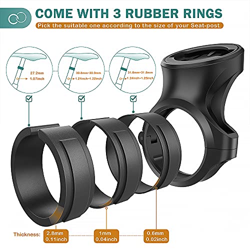 TUSITA تركيب مقعد TUSITA بزاوية ربع دورة متوافق مع Garmin Varia RTL510 RTL515 RVR315 للرؤية الخلفية - يناسب قضبان المقعد 27.2mm 30.9mm 31.6mm - Image 3