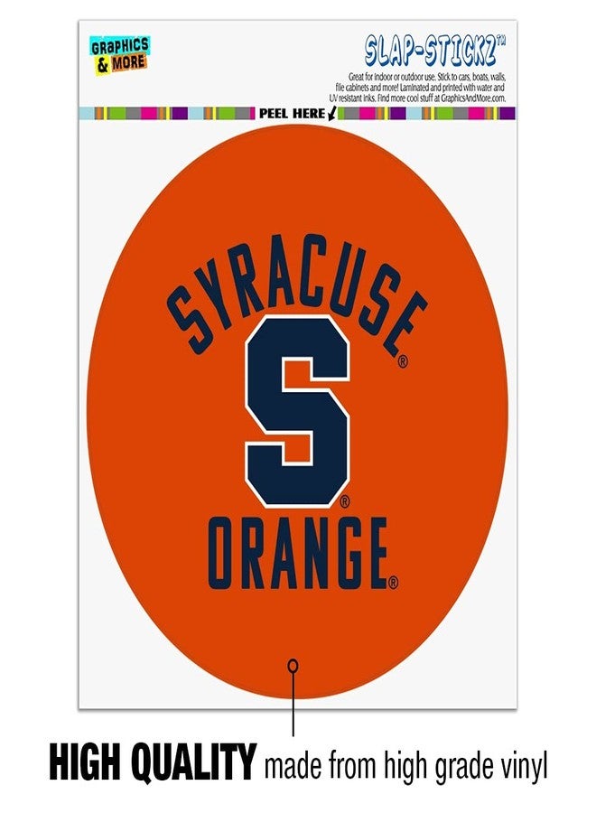 GRAPHICS & MORE Syracuse University Orange Automotive Car Window Locker Circle Bumper Sticker - Image 3