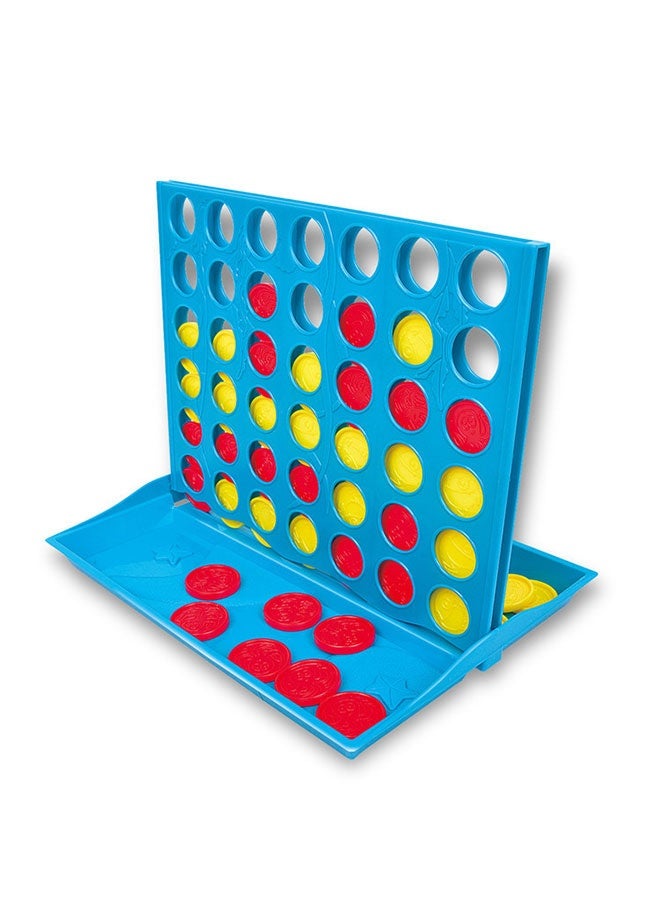 JSAITOYS Kids Outdoor Game Family 4 in a Line Montessori Educational Classic Desktop Board Chess Game Toys - Image 1