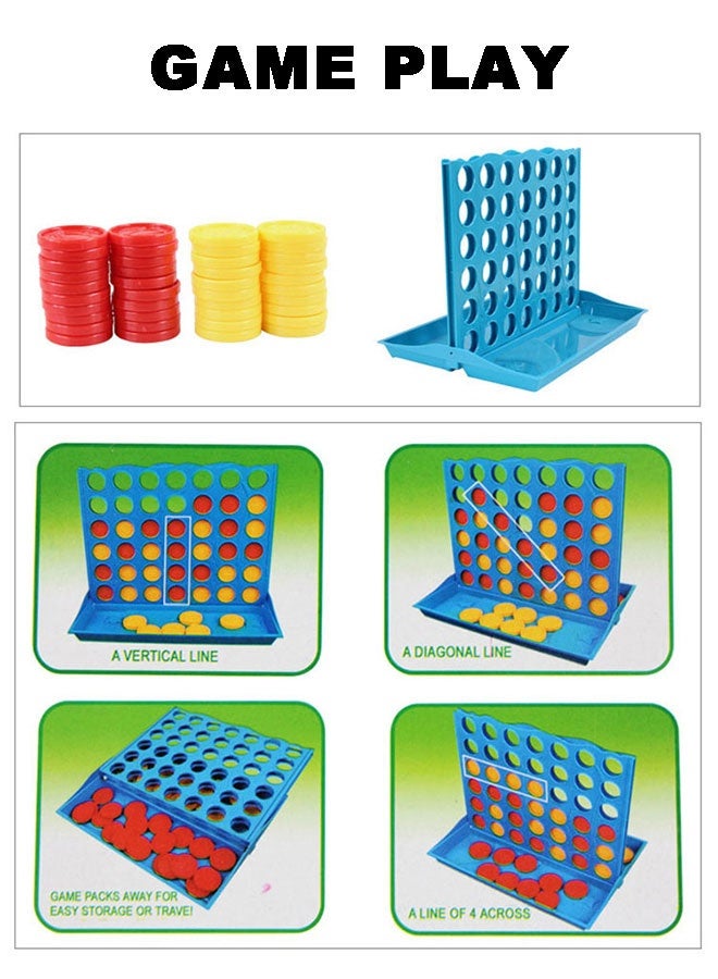 JSAITOYS Kids Outdoor Game Family 4 in a Line Montessori Educational Classic Desktop Board Chess Game Toys - Image 5