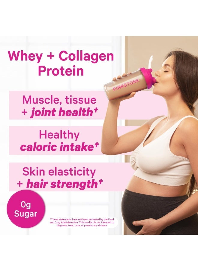 Pink Stork Pregnancy + Postpartum Protein, Chocolate Truffle Flavor, 20 g Protein, 15 Servings, Net Wt 17.04 oz (483g), Dietary Supplement - Image 3