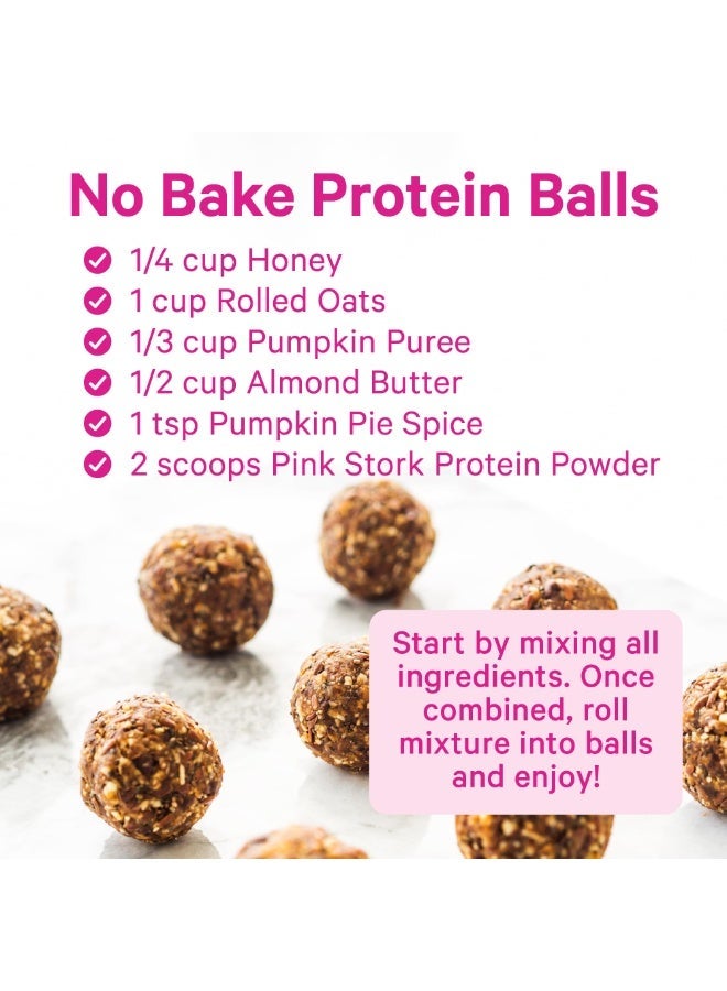 Pink Stork Pregnancy + Postpartum Protein, Chocolate Truffle Flavor, 20 g Protein, 15 Servings, Net Wt 17.04 oz (483g), Dietary Supplement - Image 5